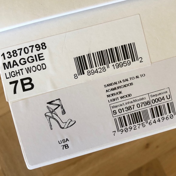 Schutz Maggie Tassel Heels Sandals Beige 37 7 - Picture 4 of 8